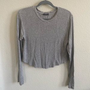 Brandy Melville Light Gray Long Sleeve